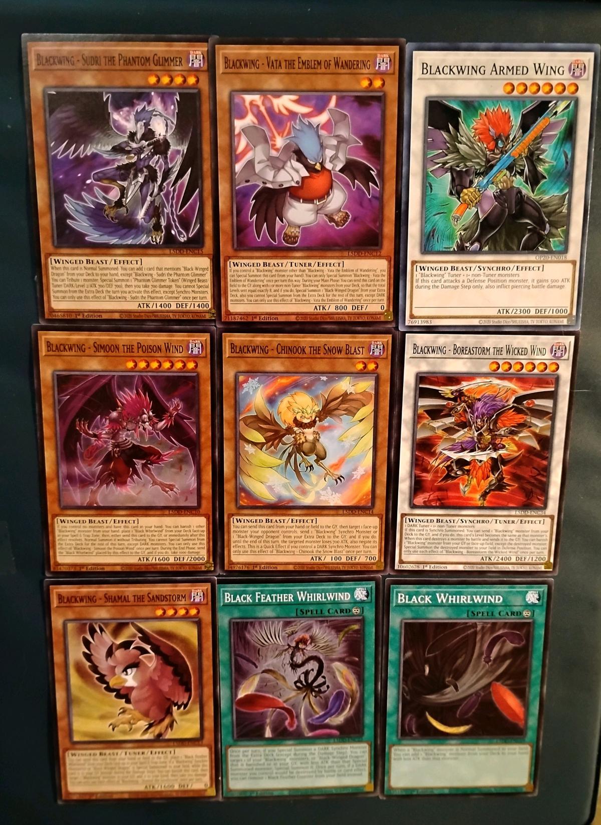 YuGiOh TCG Mixed Bundle Lot 9 Cards Total NM Condition