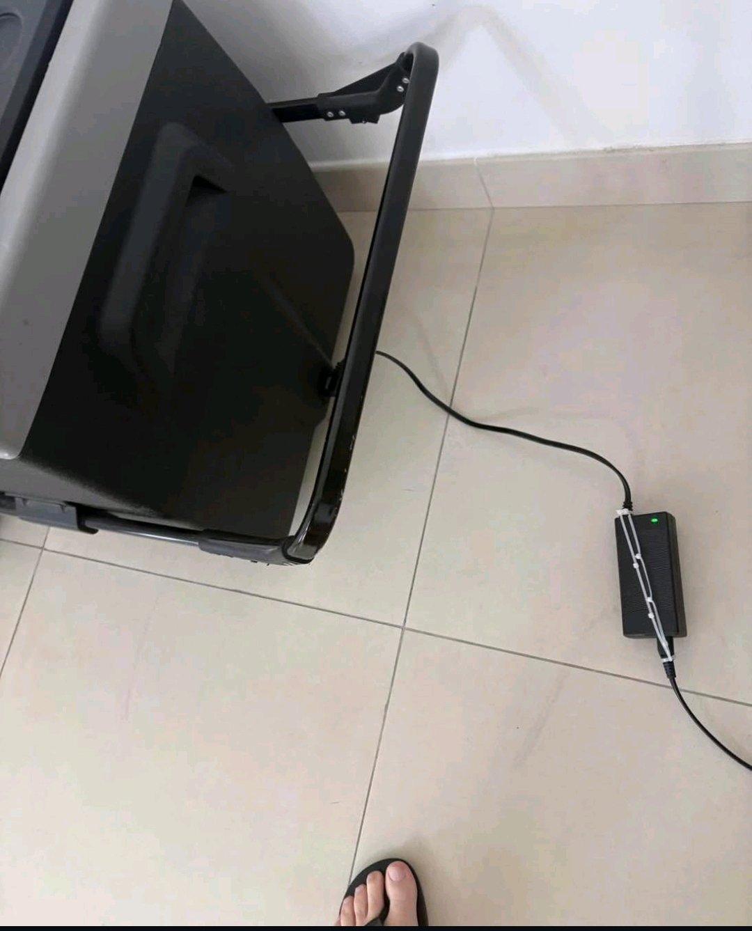 portable electric camping fridge and freezer cooler