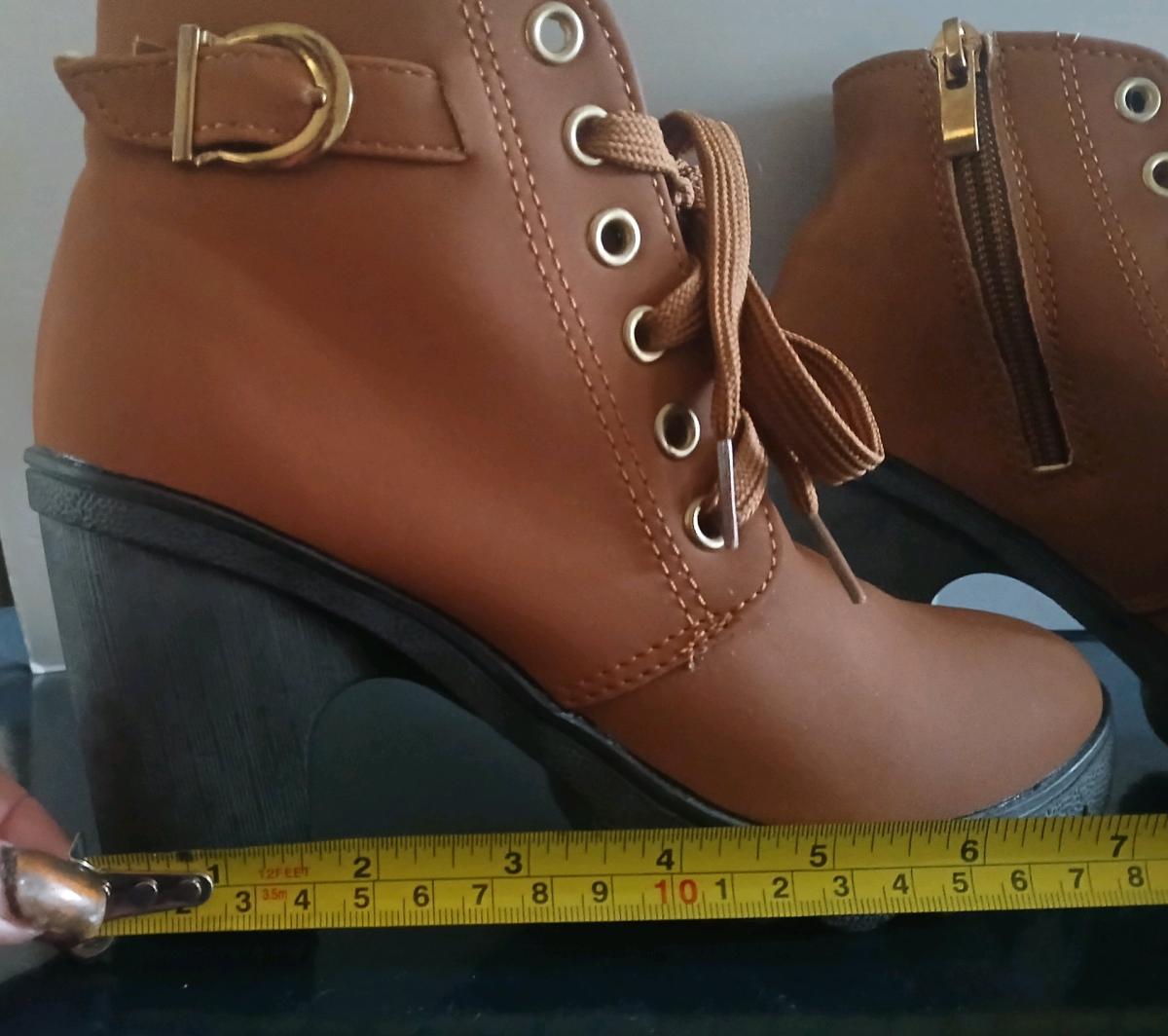 Used but Still New Comfy and Brown Heels Ankle Boots