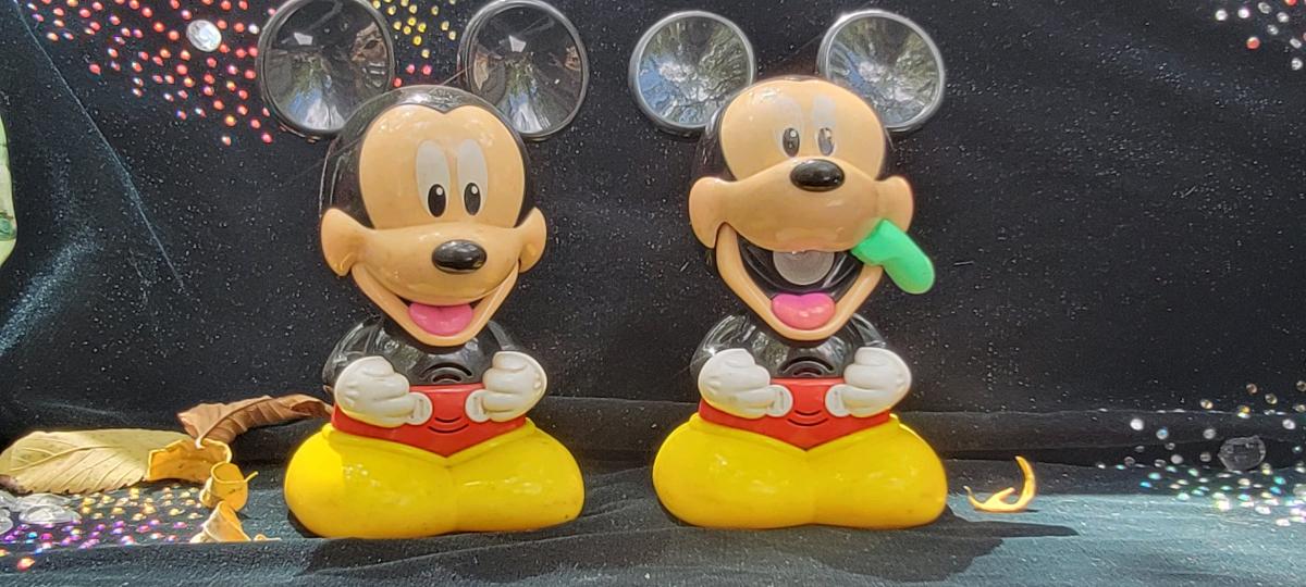 Talking Mickey Mouse hand held flash lights battery operated