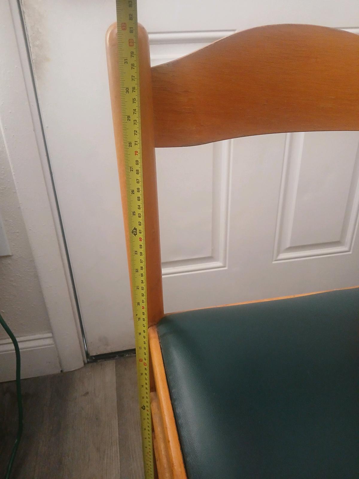 Exact Cash Only and Door Pickup Only  4 Wooden Brown Chairs