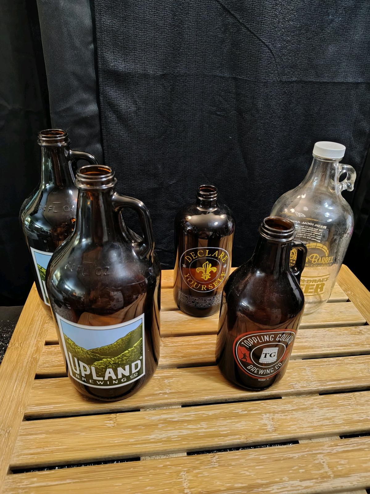 collectible glassware and bottles