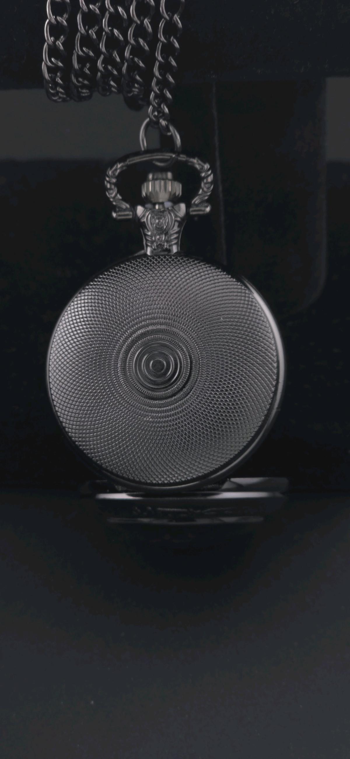 usa wolf pocket watch necklace