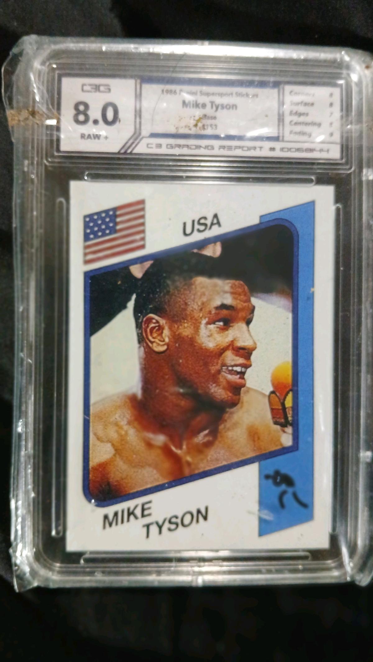 1986 Panini Supersport Mike Tyson 153  TRUE ITALIAN RC