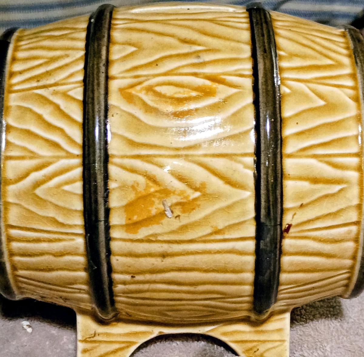 Glass Beer Barrel Bank
