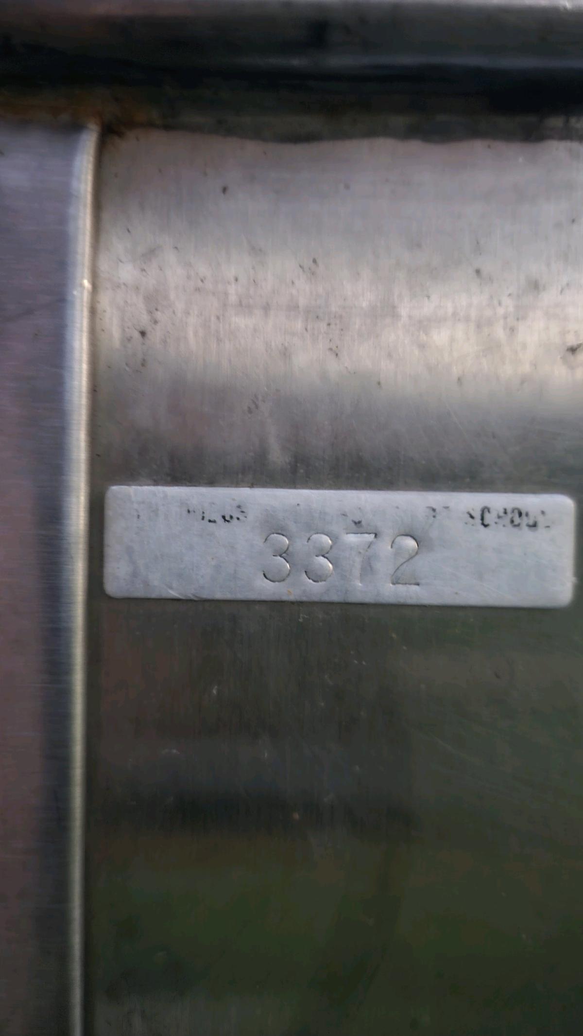 Vintage Wilder rolling metal bin