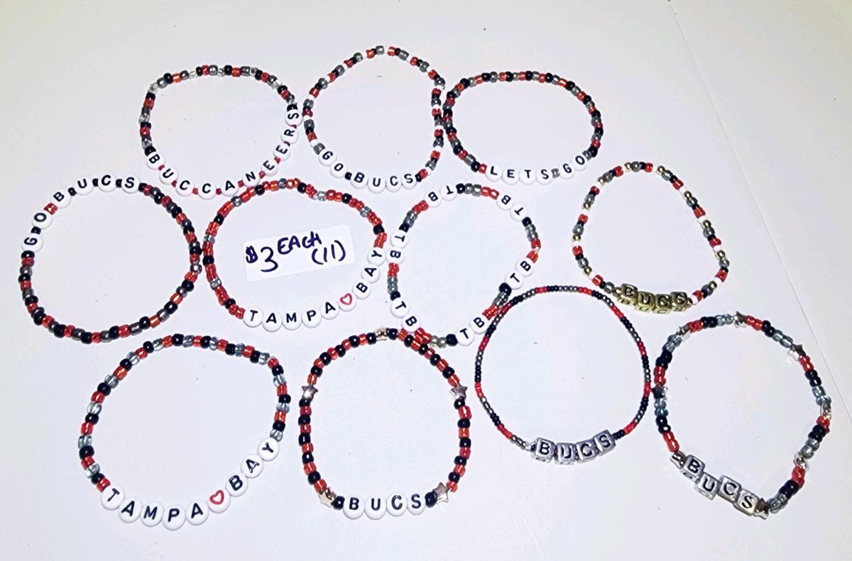 Football teams beaded bracelets