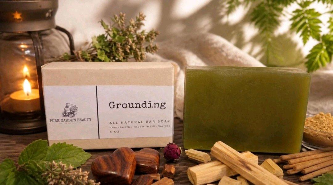 Grounding Natural Homemade Soap Bar