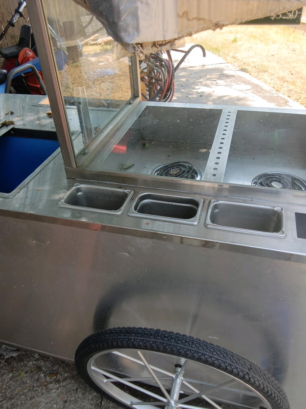 hot dog vendor Cart