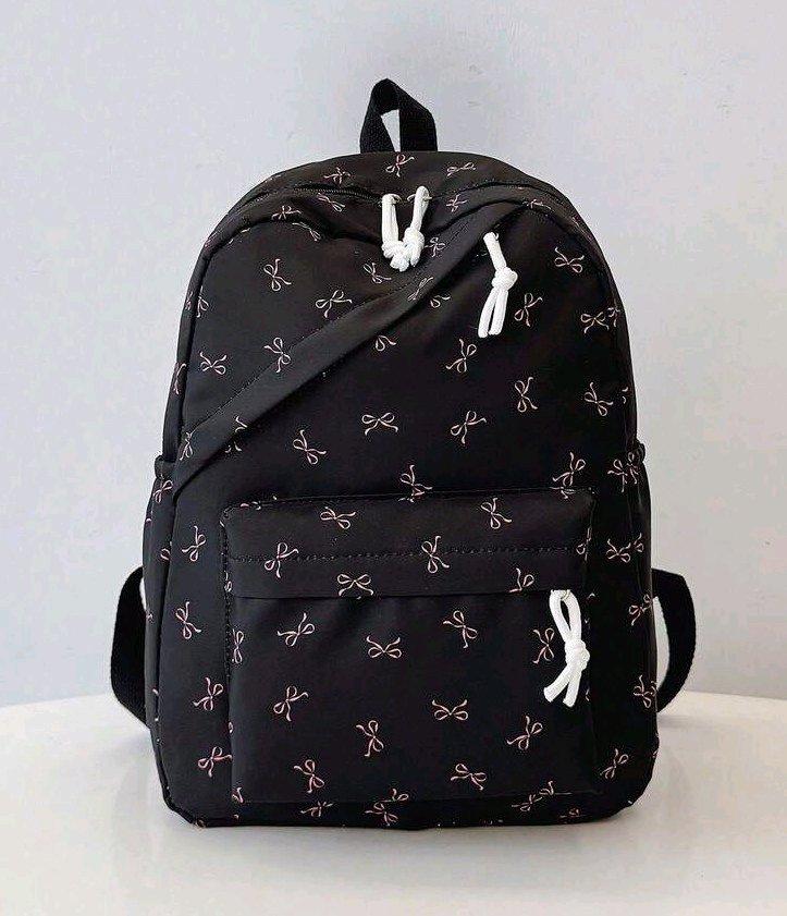 couderoy pink bow backpack
