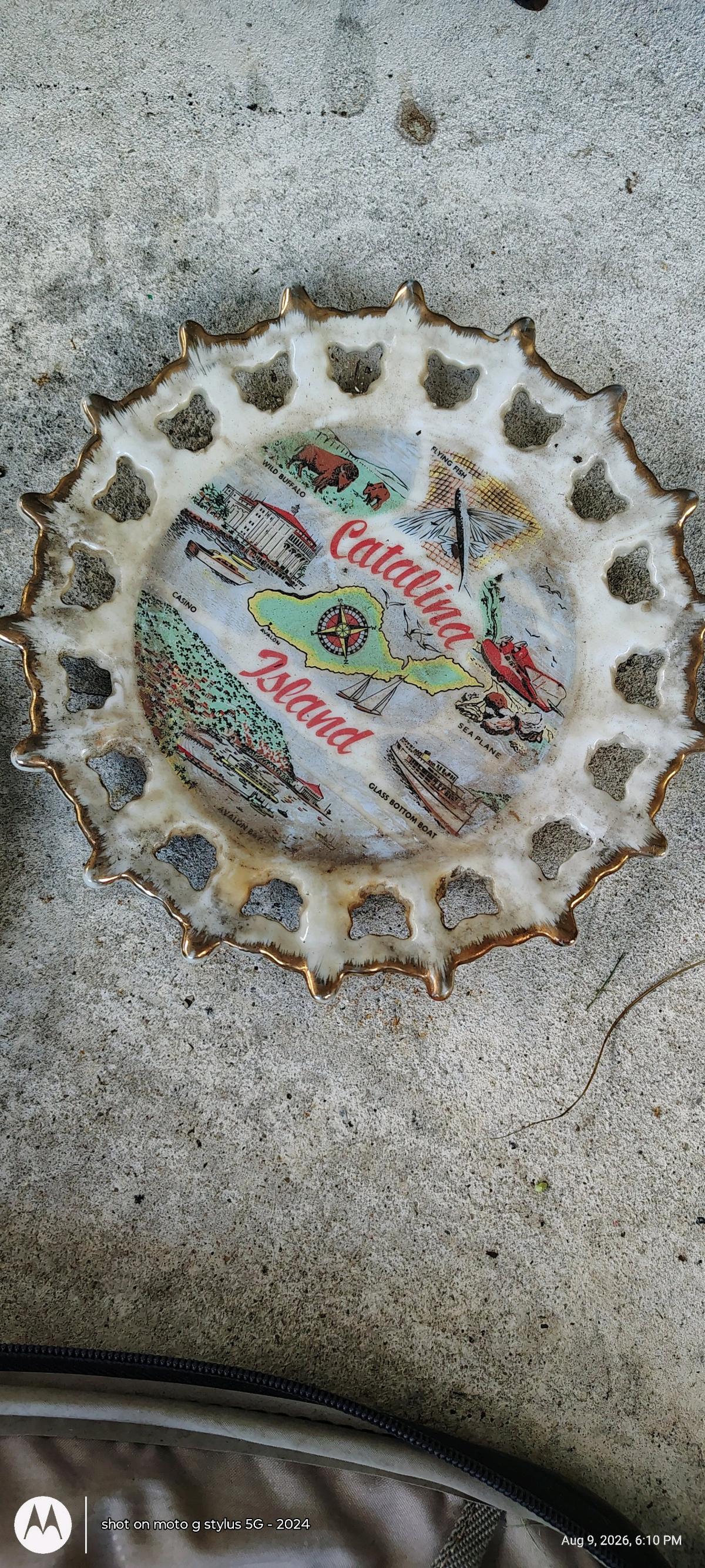 some hand painted plates