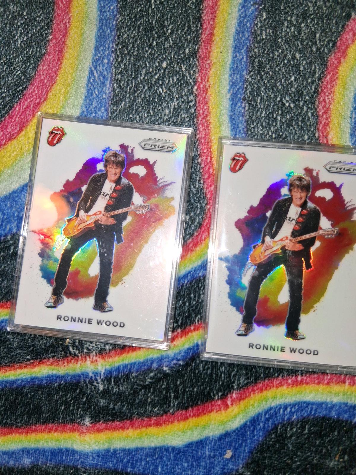 two ronnie wood color burst prizm 2025 cards