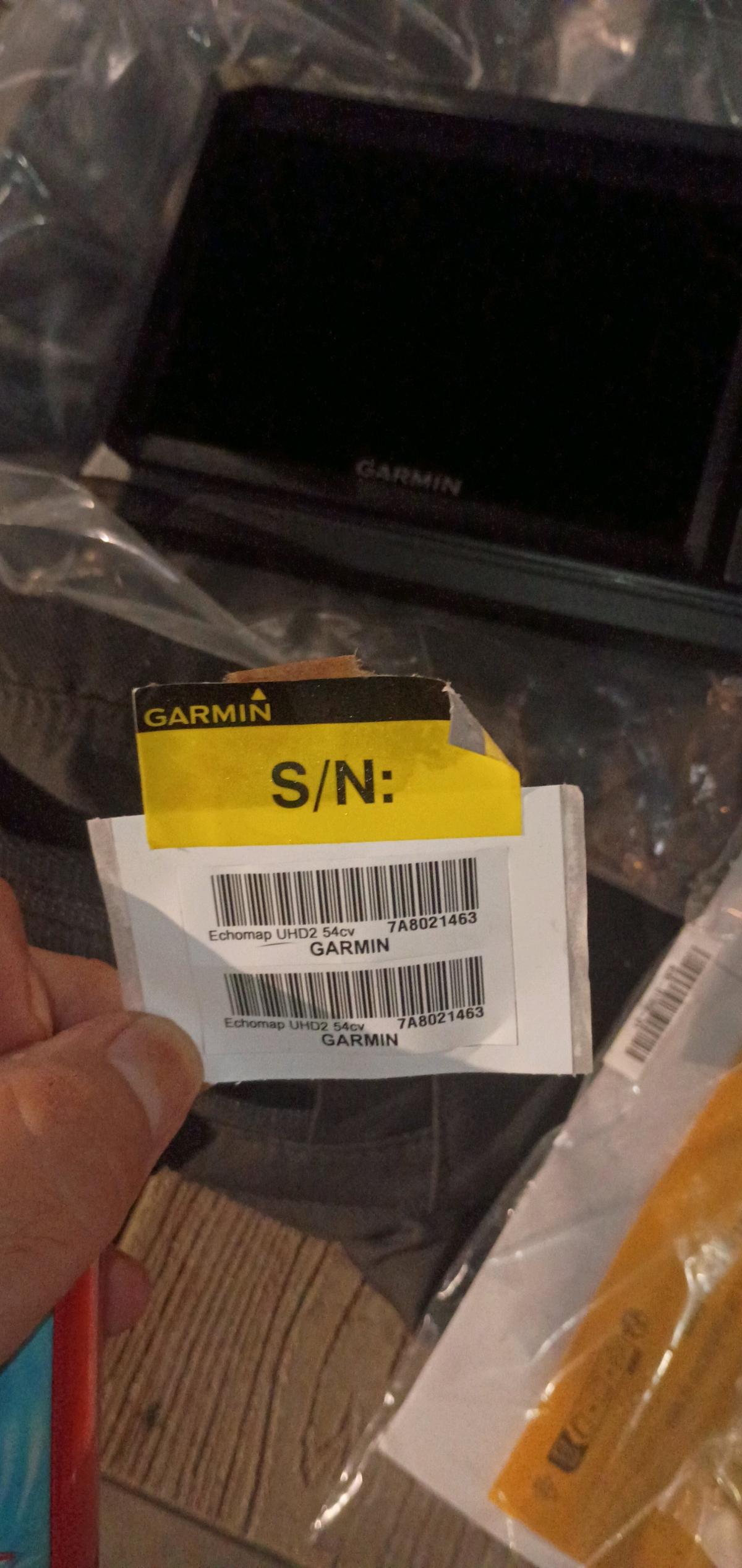 Garmin GPS tracker and depth finder 5in display brand new