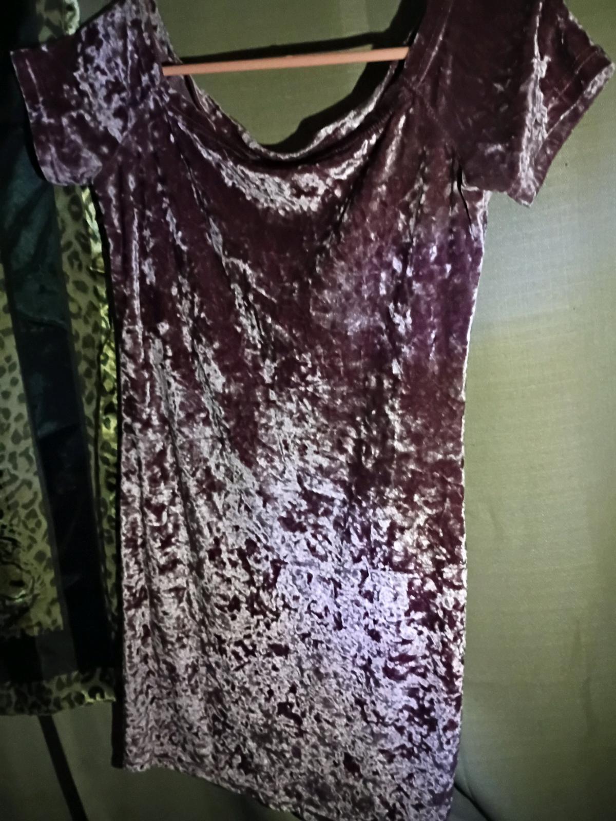 A Sexy Womans Nice Pink Velvet Short Dress