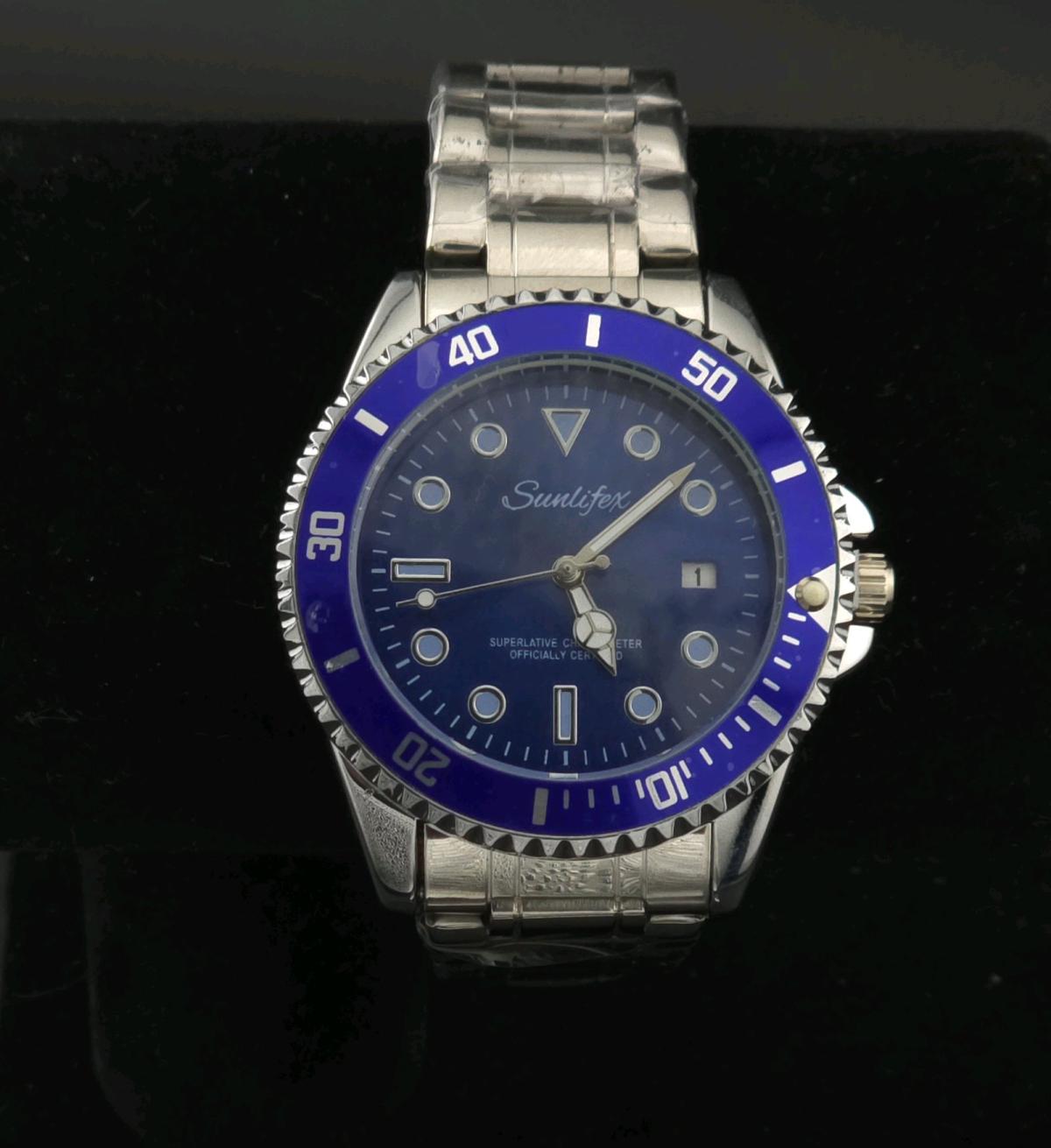 Blue Watch for Men stainless steel