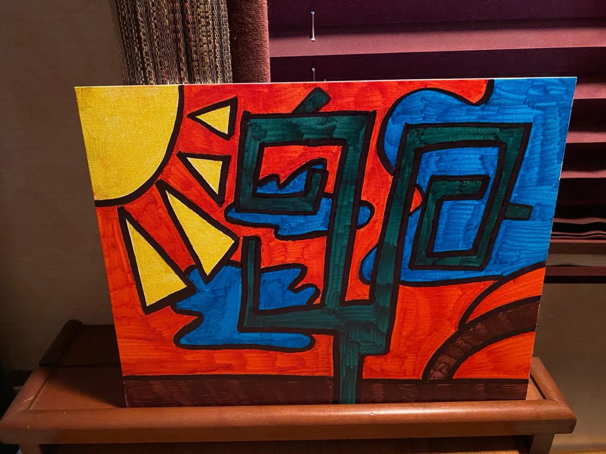 Art on canvas panel 11x14