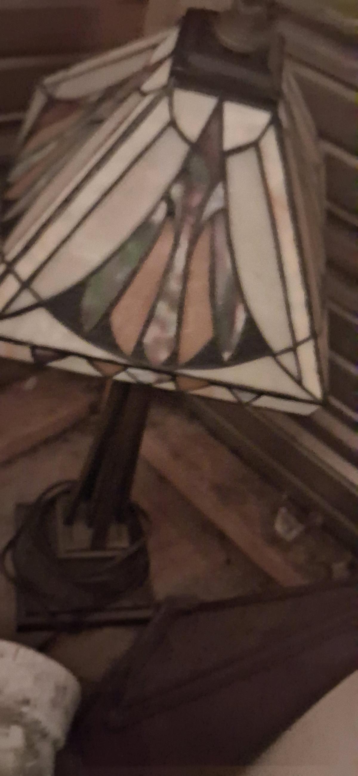Tiffany co lamp shade and lamp