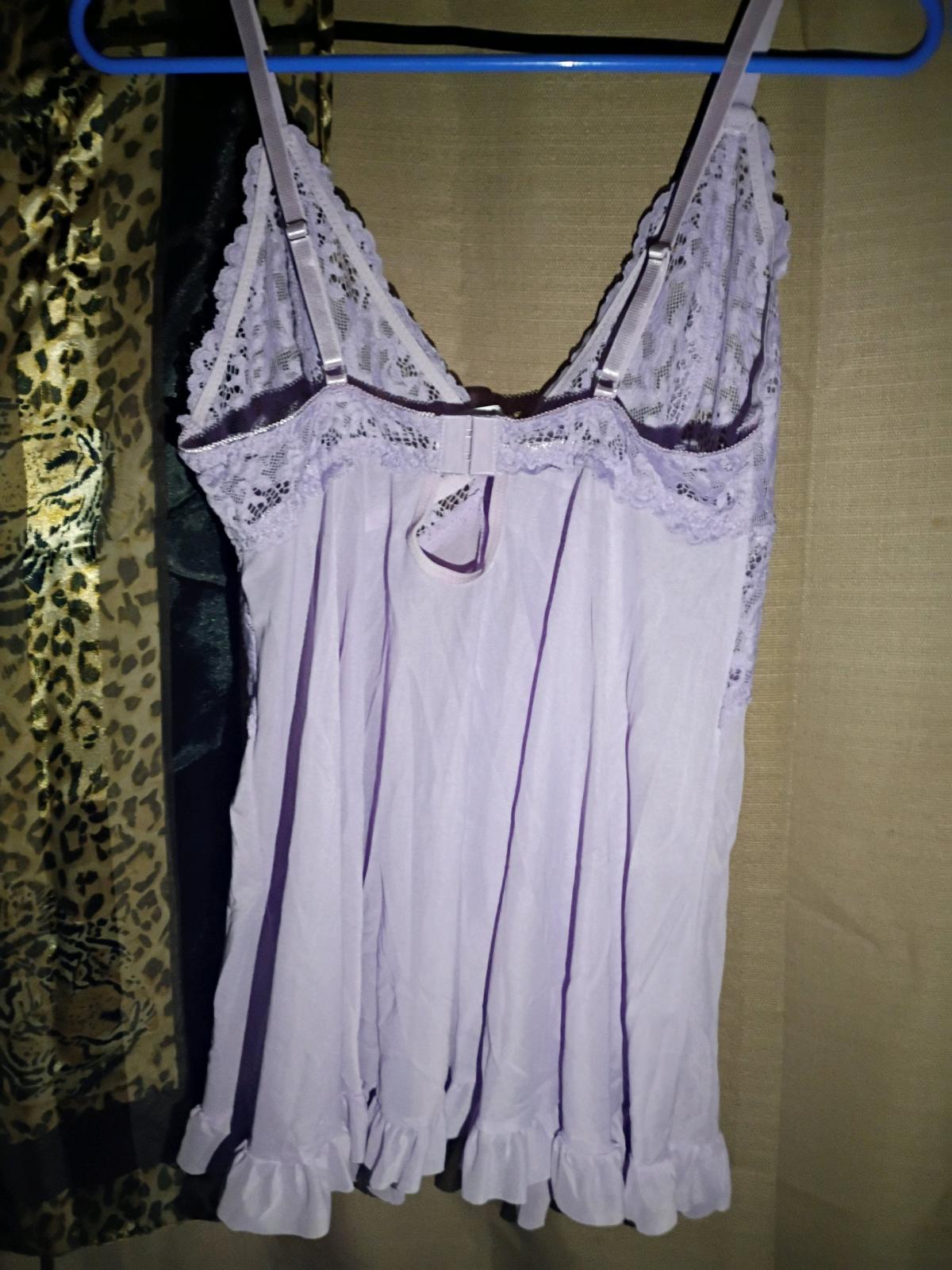 A Sexy Womans New Purple Lingerie Outfit with Panties