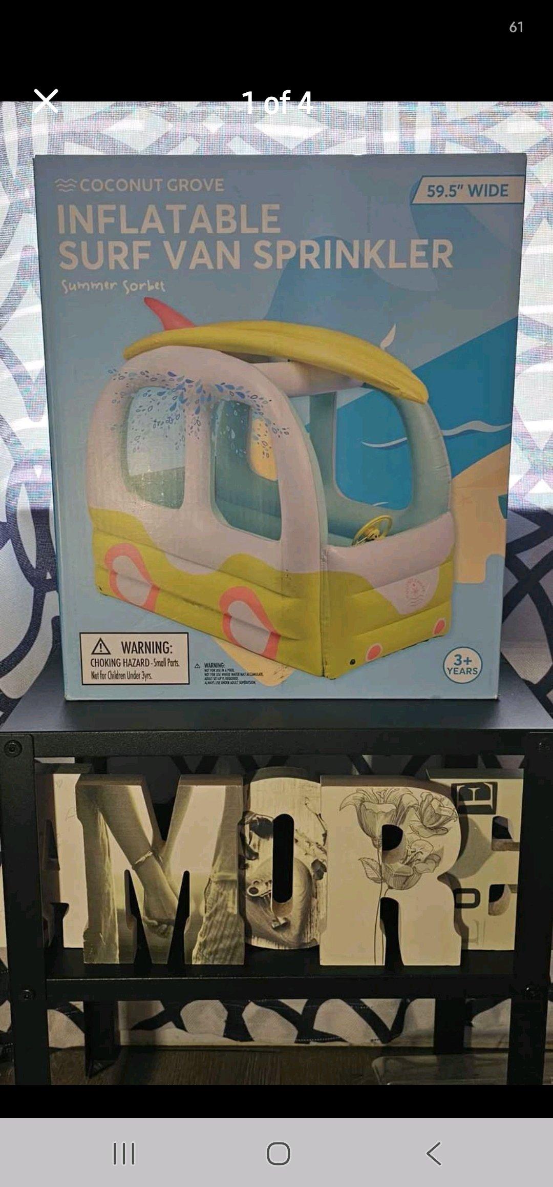 NEW Coconut Grove Inflatable Surf Van Sprinkler 595