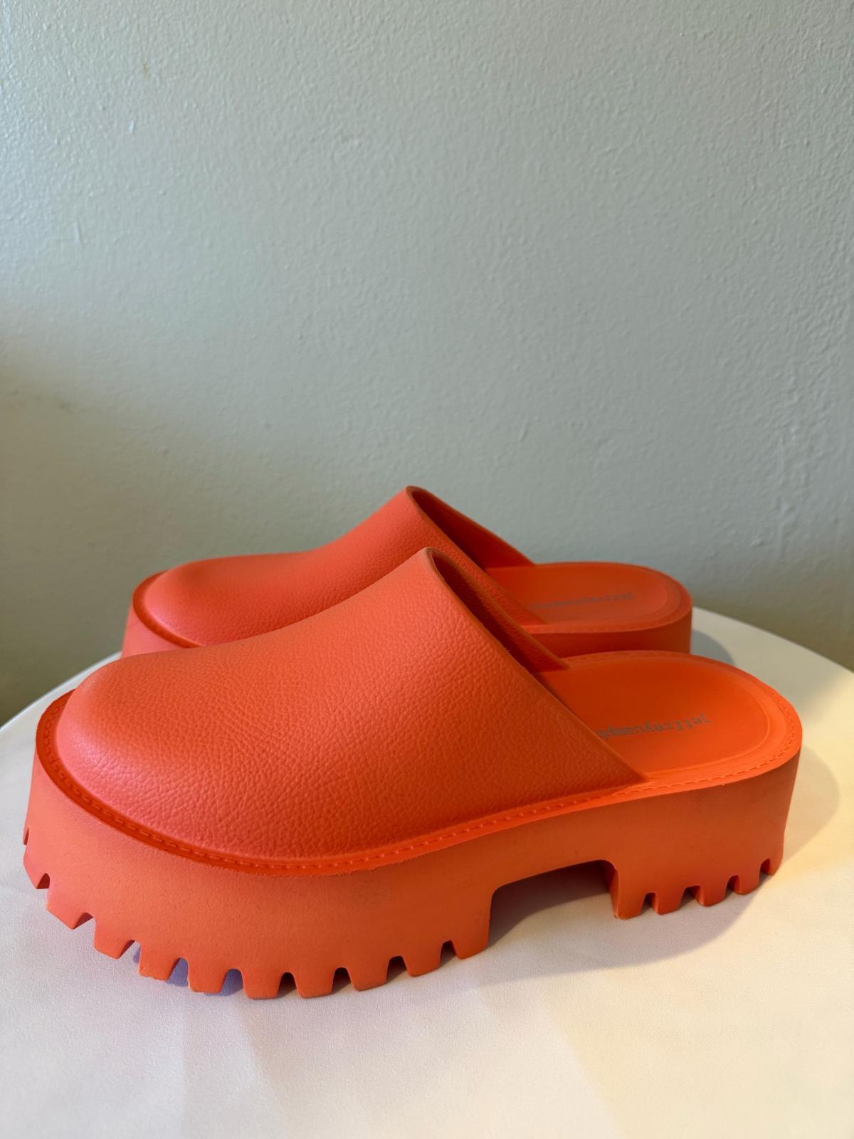 jeffrey campbell Clogge Orange Fashion Slip Mile Clog Sandal