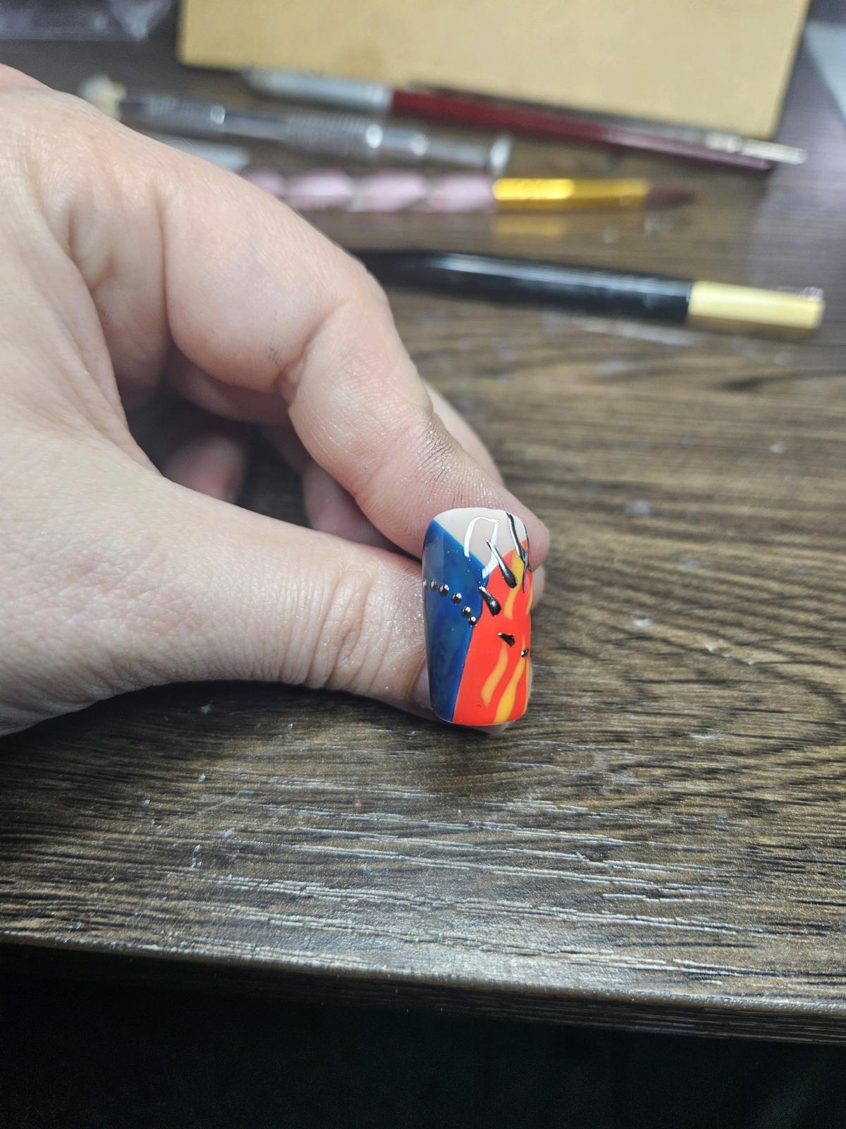 Handmade Stray Kids Venom Inspired Nails Sized Medium