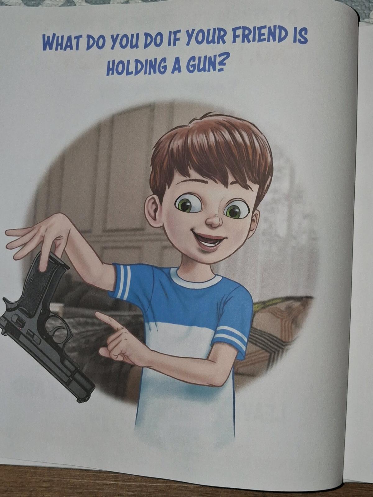 This is a gun A aafety guide for familea with children