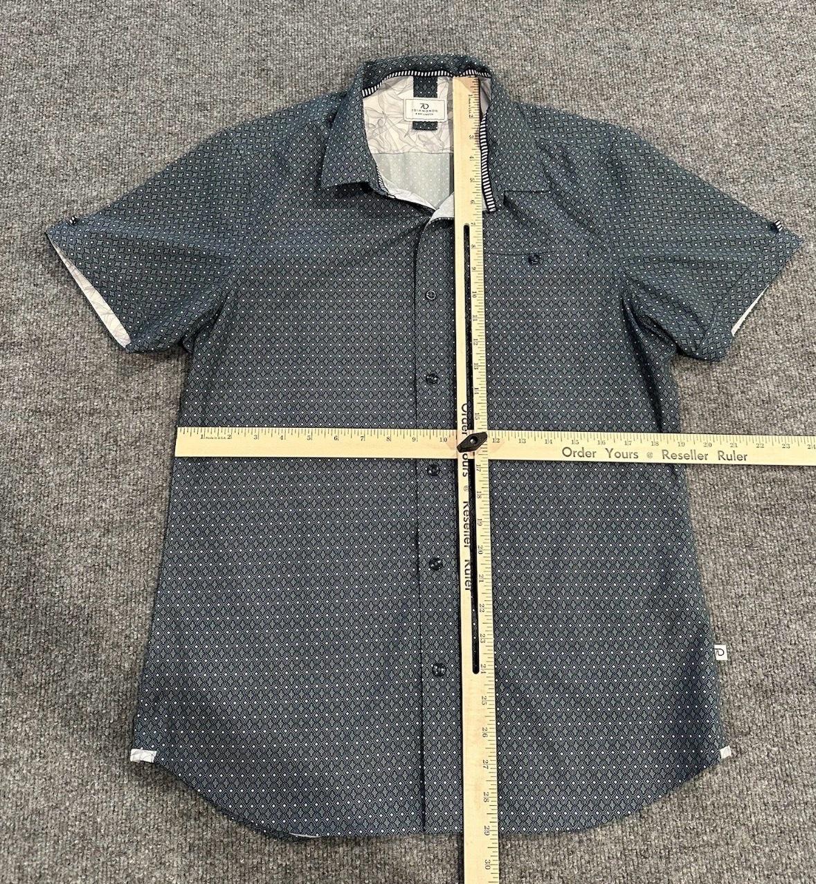 7 Diamonds 4 Way Stretch Shirt Mens S Highway Star AOP Geome