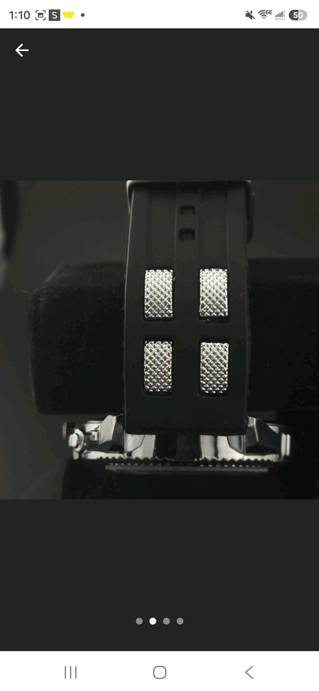 Black  silver watch with a sporty vibe