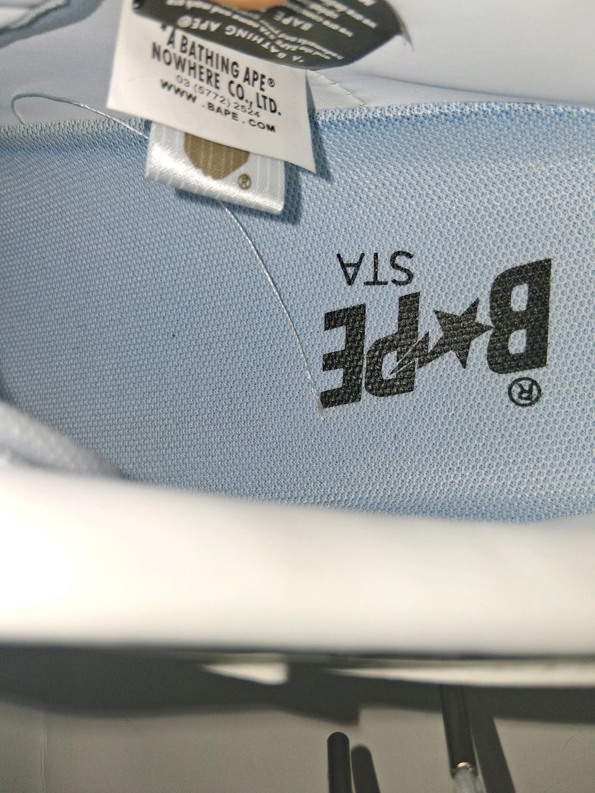 Bape White LowGray white shoes