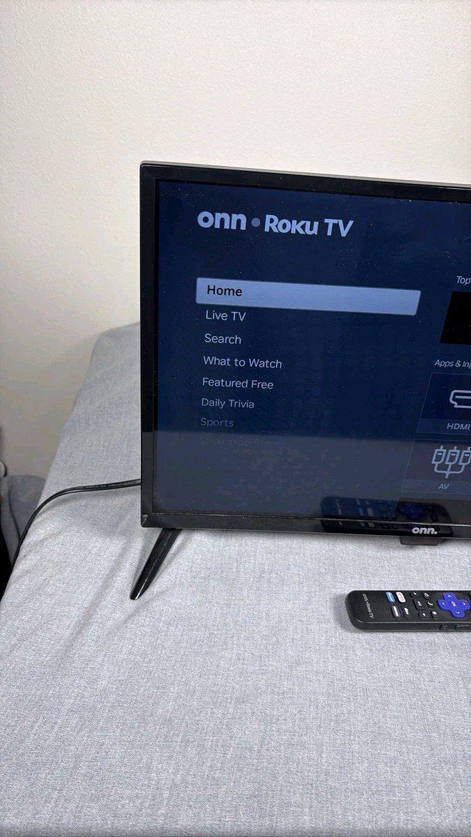 Onn 24 Inch Class HD 720p LED Smart Roku TV Black 100012590