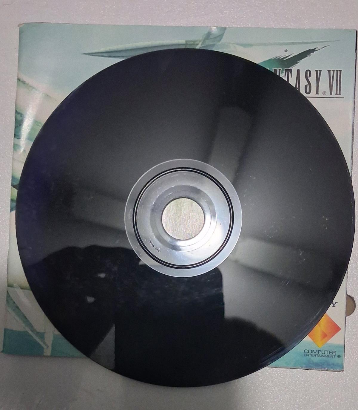 Final Fantasy VII PS1 Complete Black Label  3 Discs  Manual