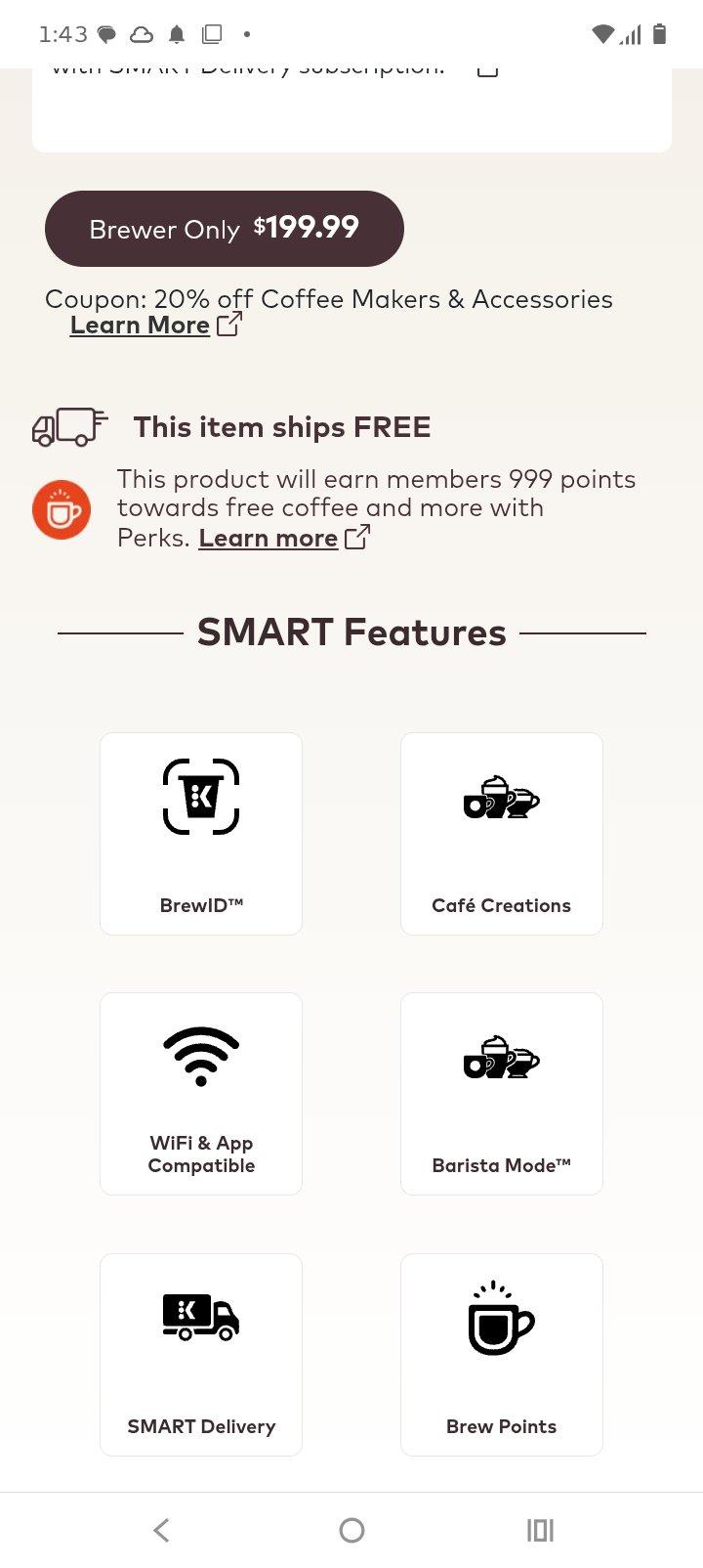 keurig k smart