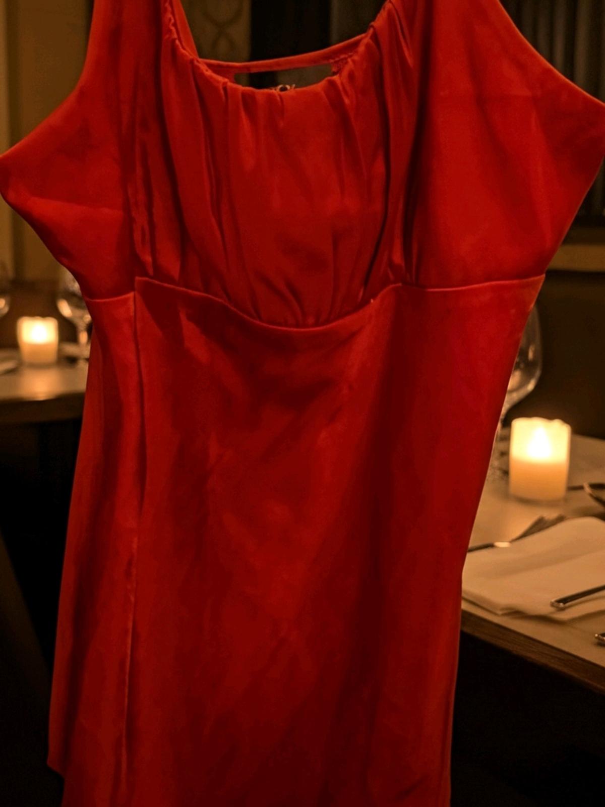 Red Sexy Satin top
