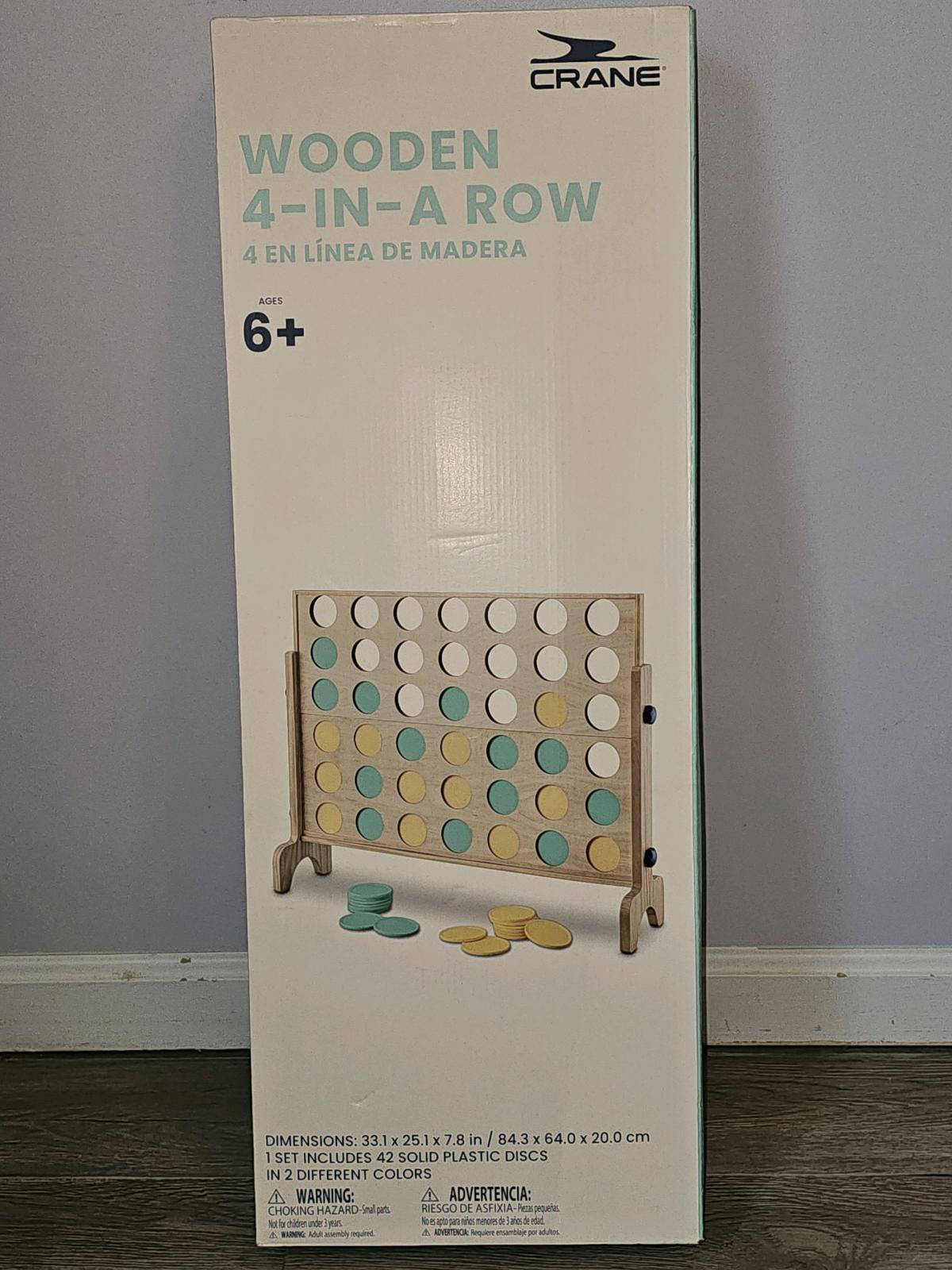 Crane Wooden 4inarow games giant connect four style