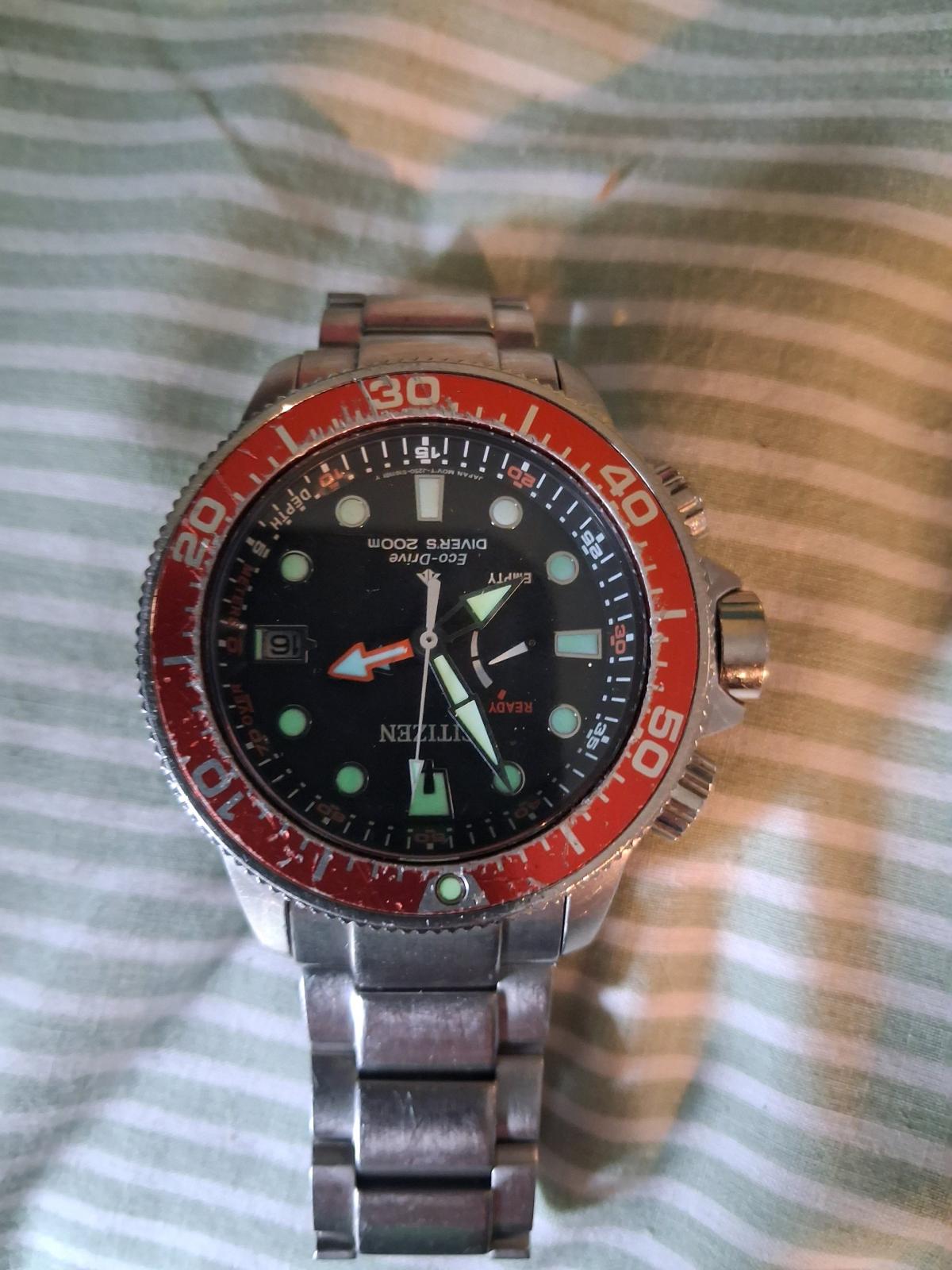 Mens citizens echoed drive master divers watch