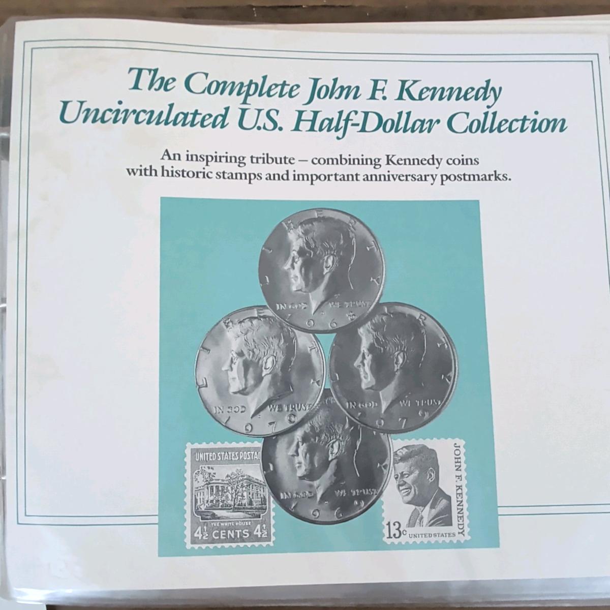 Complete Kennedy Half Dollar Collection Binder Set 19642000