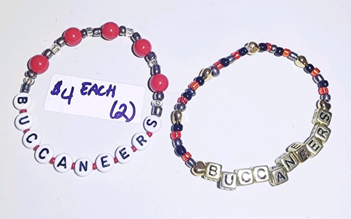 Football teams beaded bracelets