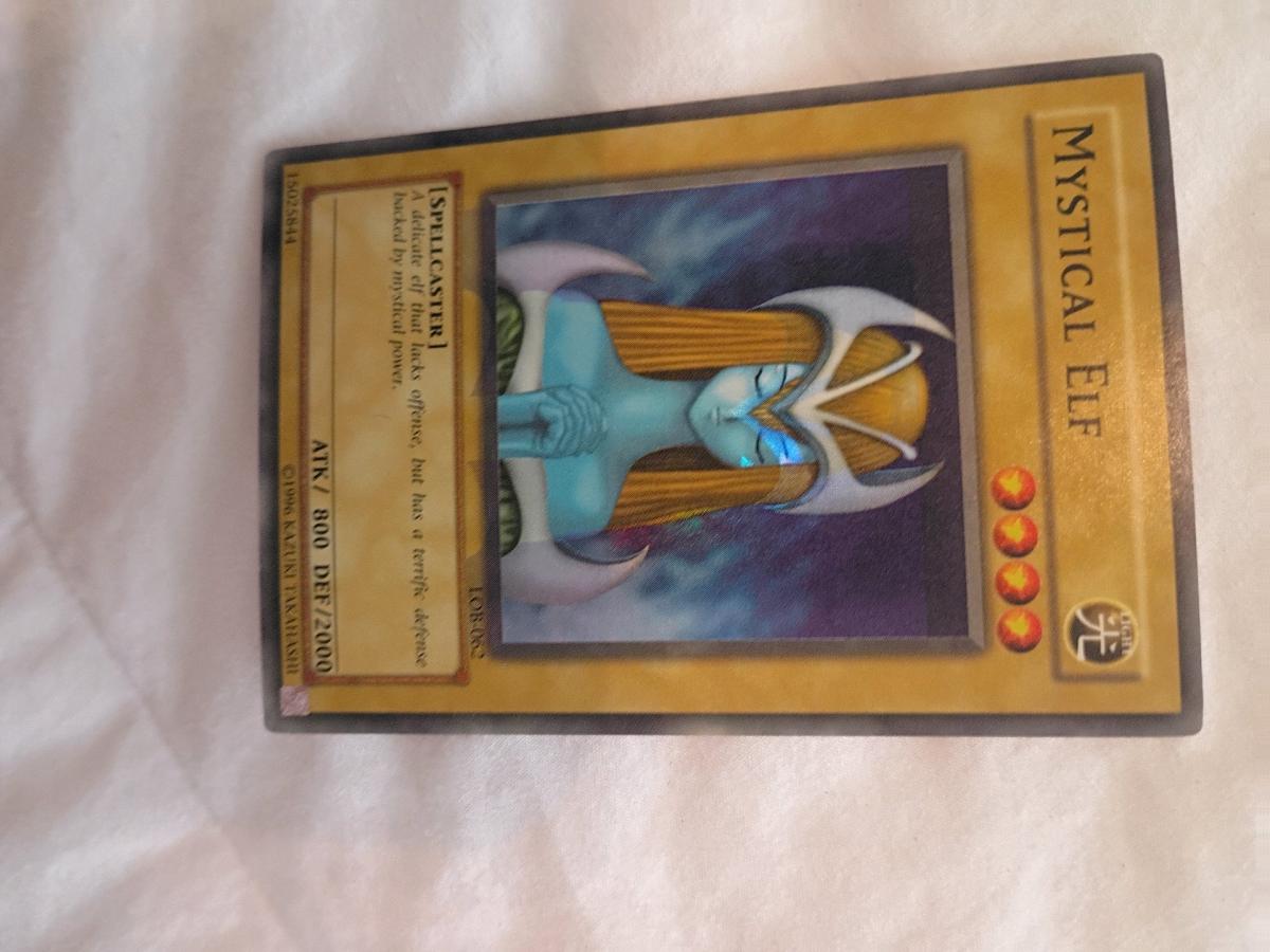 1996 Yu Gi Oh base set Mystical Elf