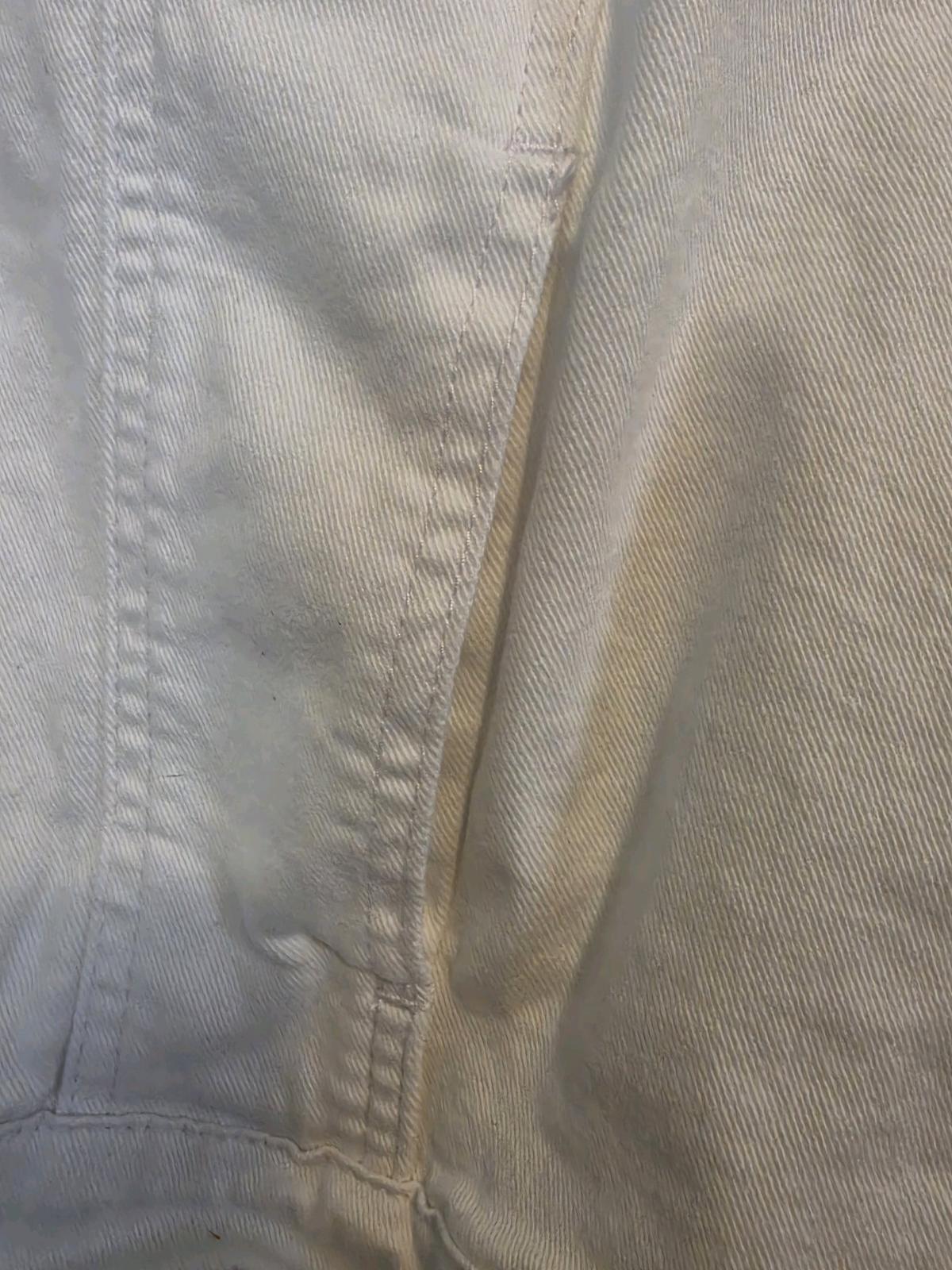 Womens 3X White Denim Jacket