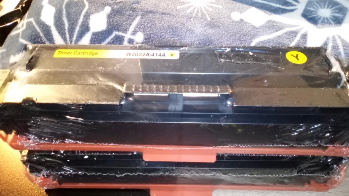 brand new hp laser toners still in plastic wrap in greatcond