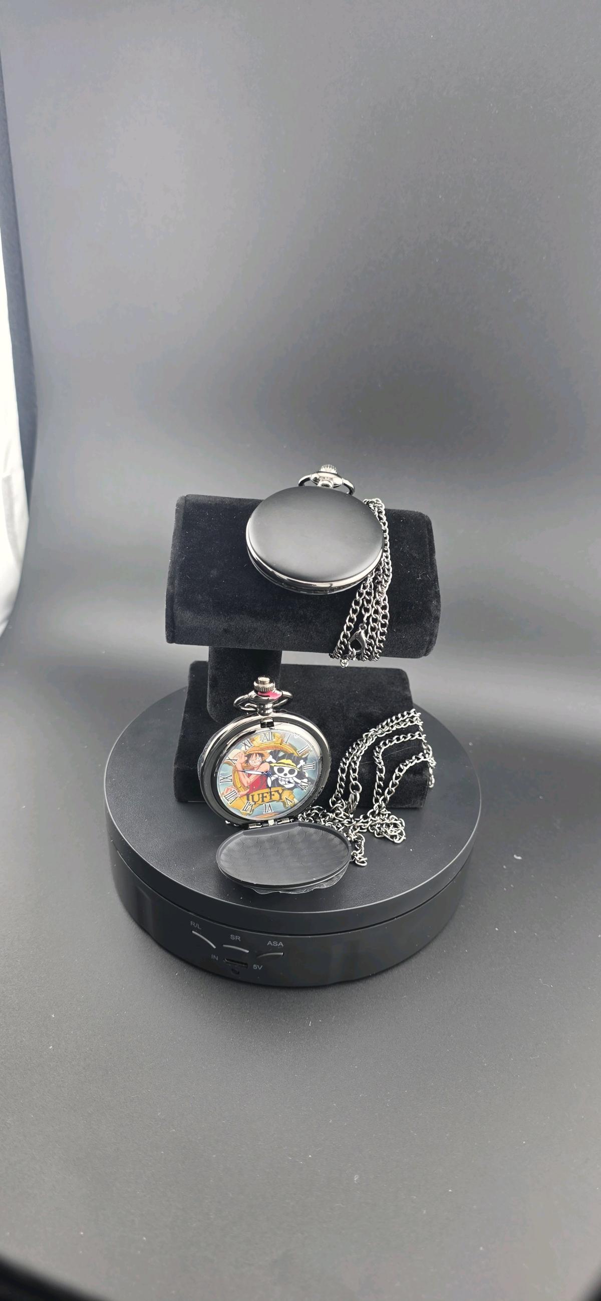 one piece Pocket watch black unisex