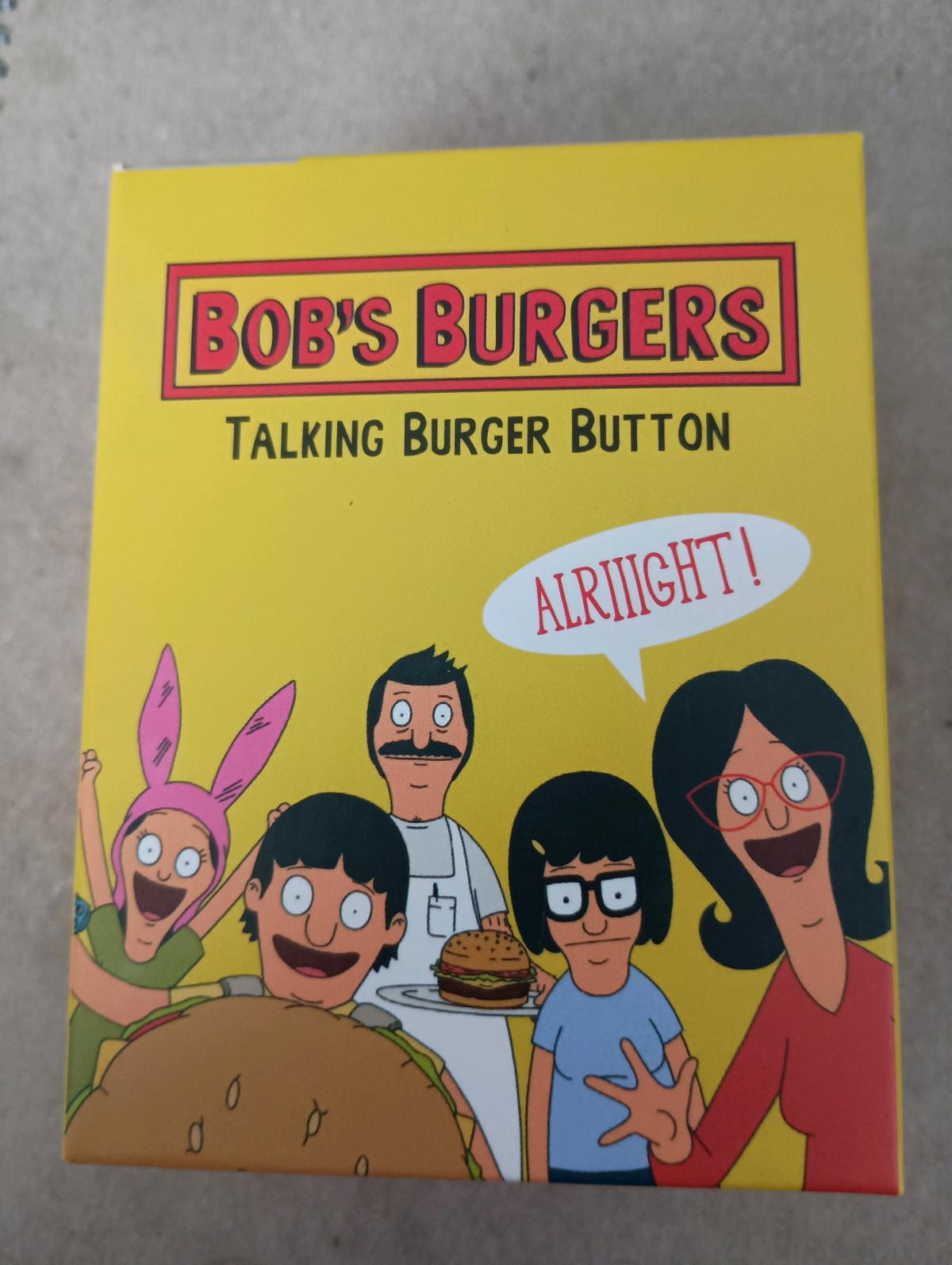 Bobs Burgers Talking Burger Button