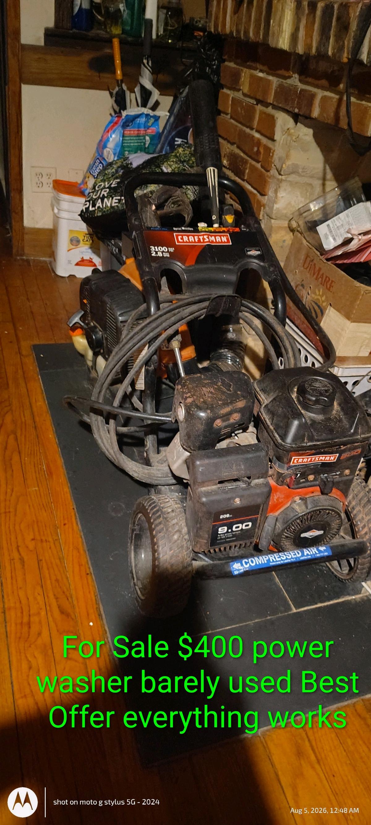 2200 Psi Craftsman Power washer