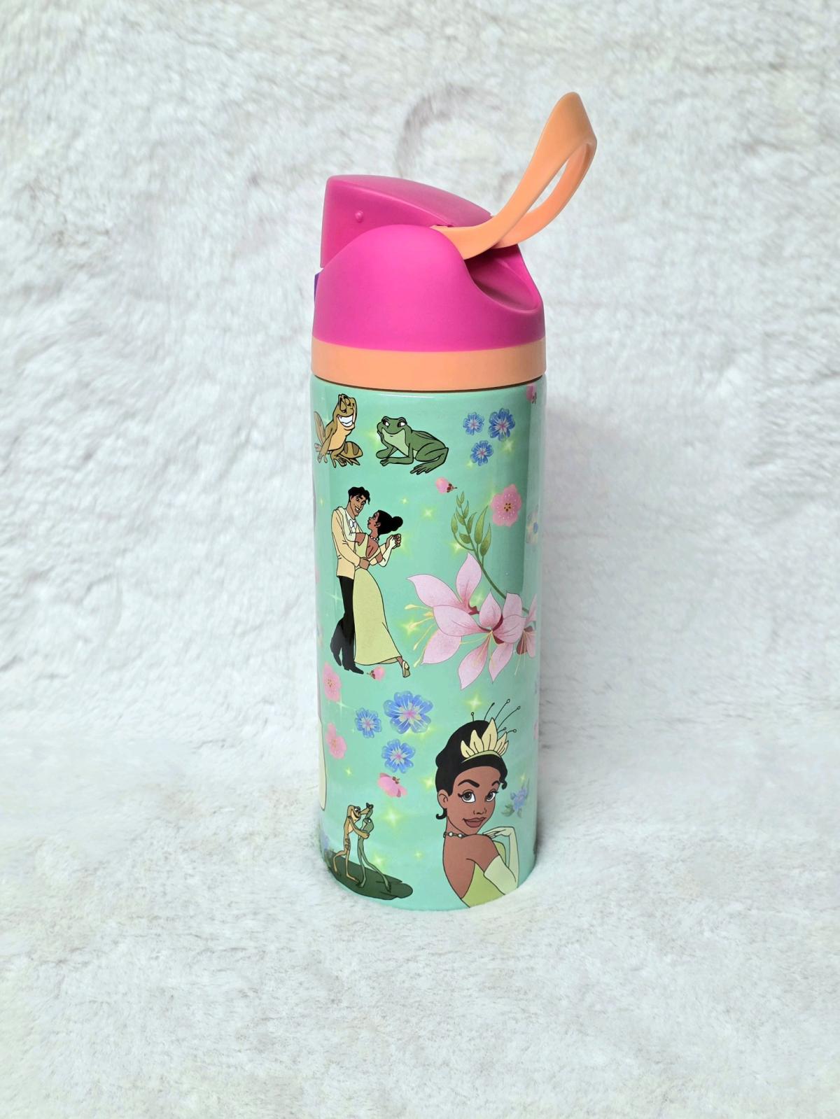 Princess Tiana and The Frog Water Bottle