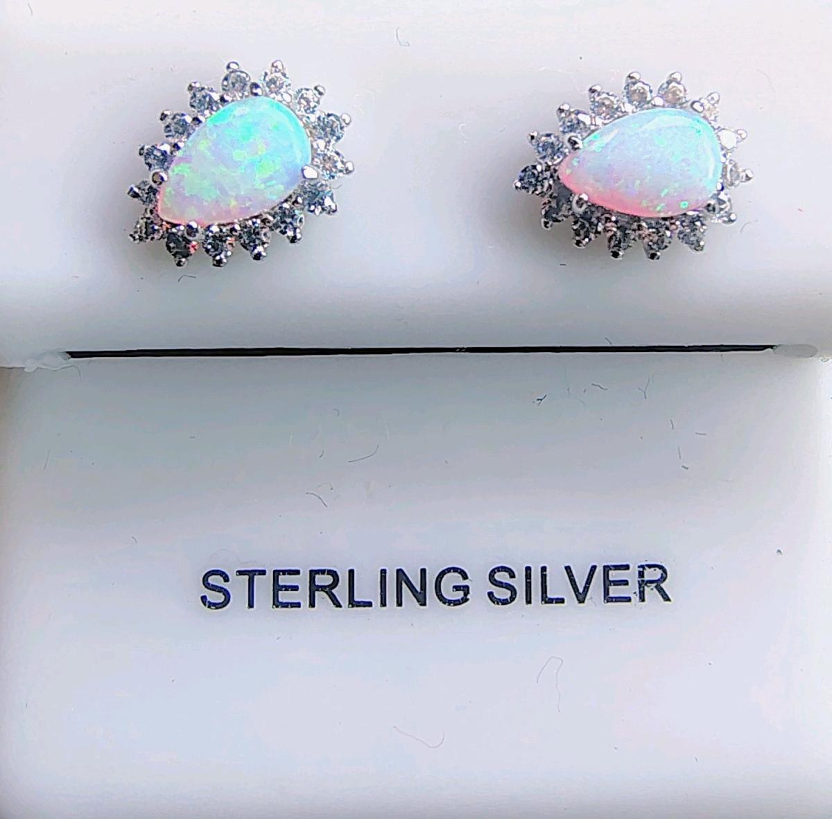 white opal earrings the BB q