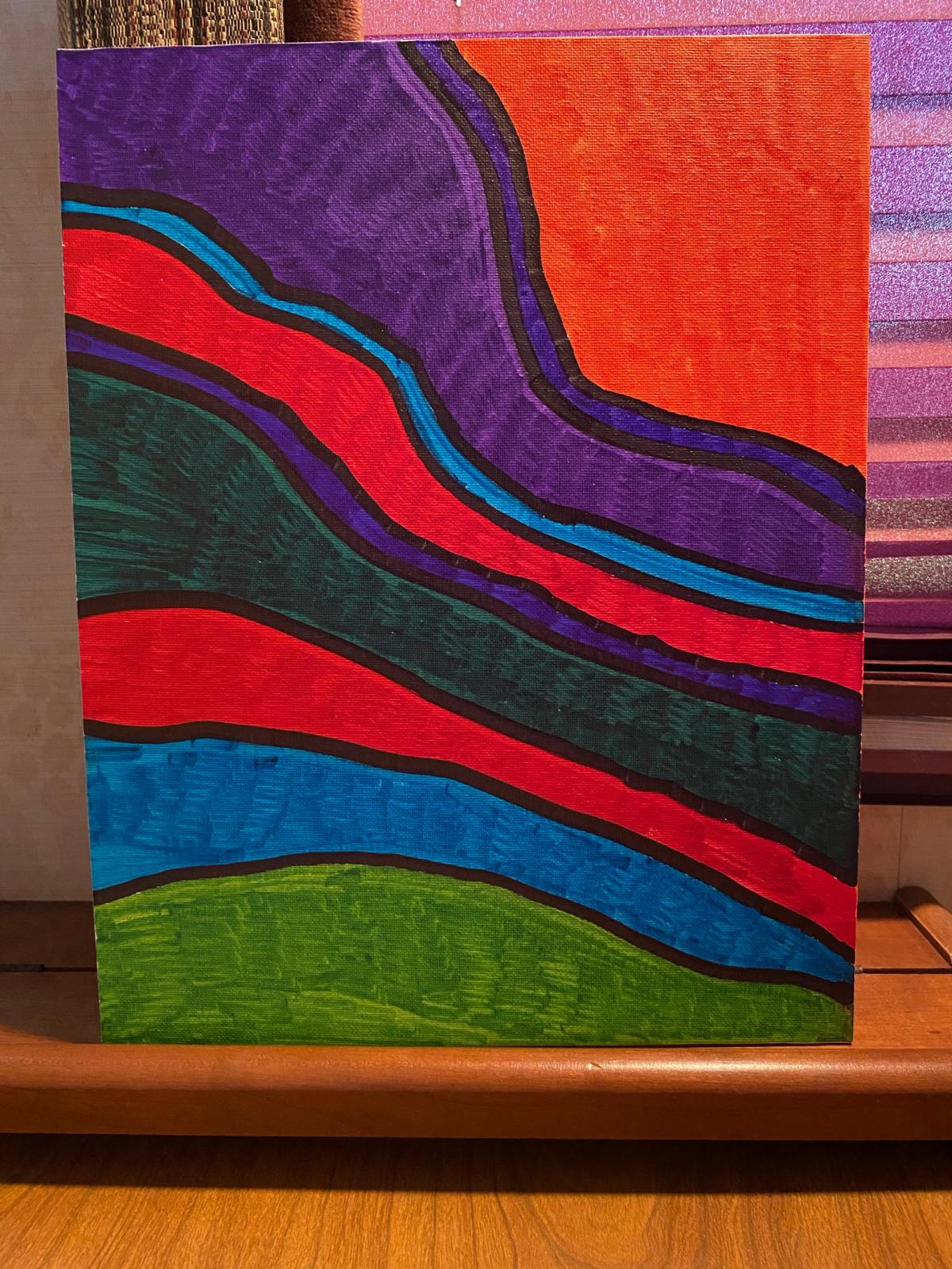Art on canvas panel 11x14