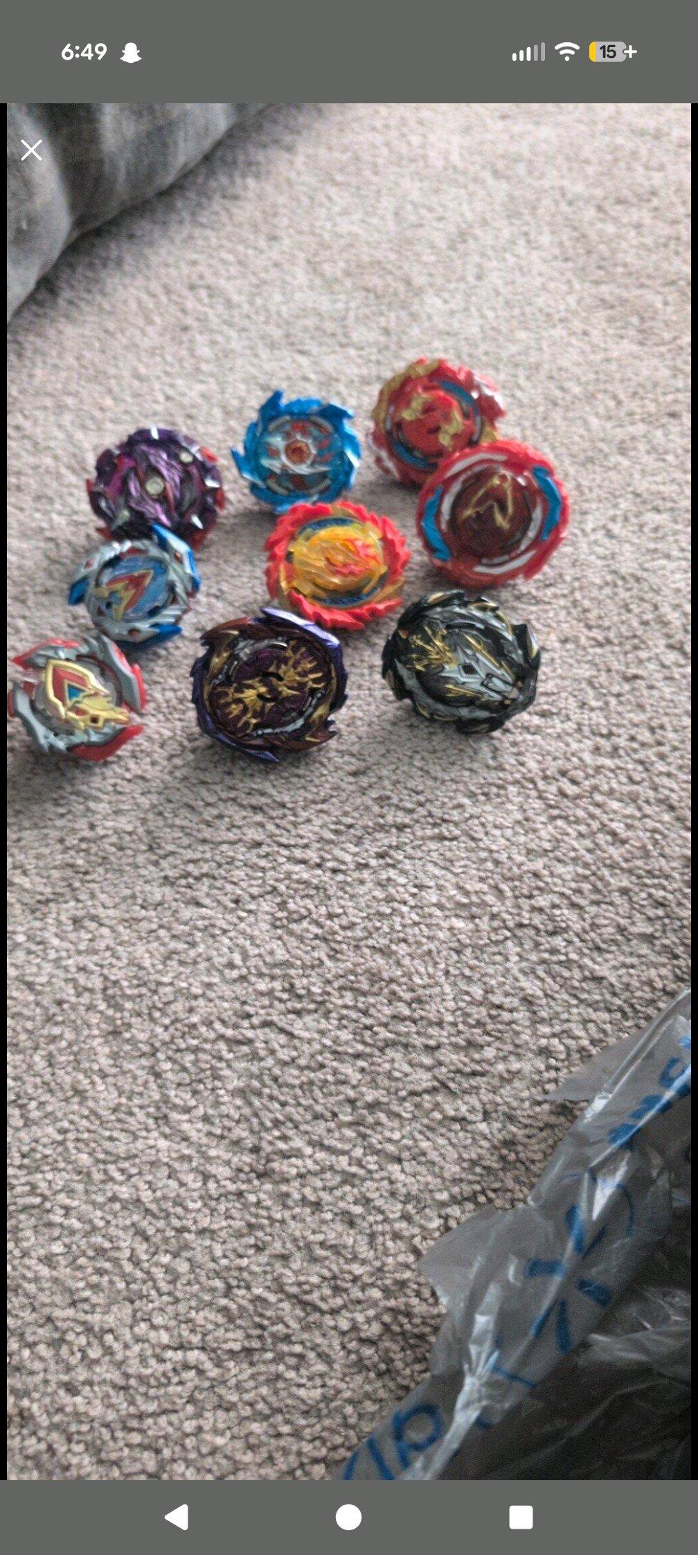 9 Beyblades ELEGOO 3D printer with additional accessories