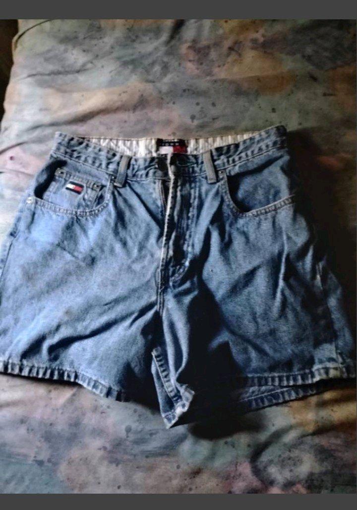 A Pair of Blue Jean Tommy Hilfiger shorts size 4