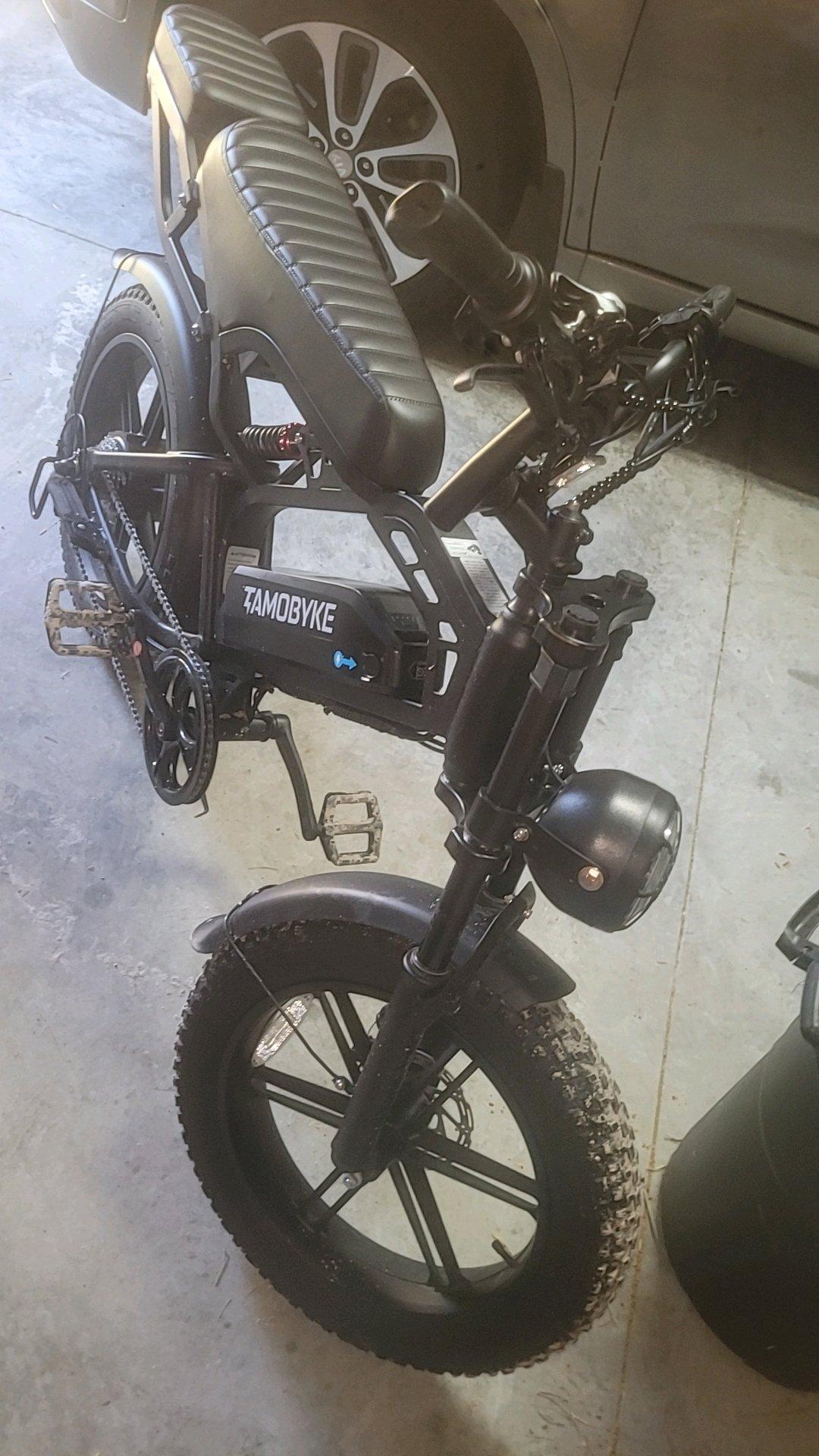 black ebike cruiser