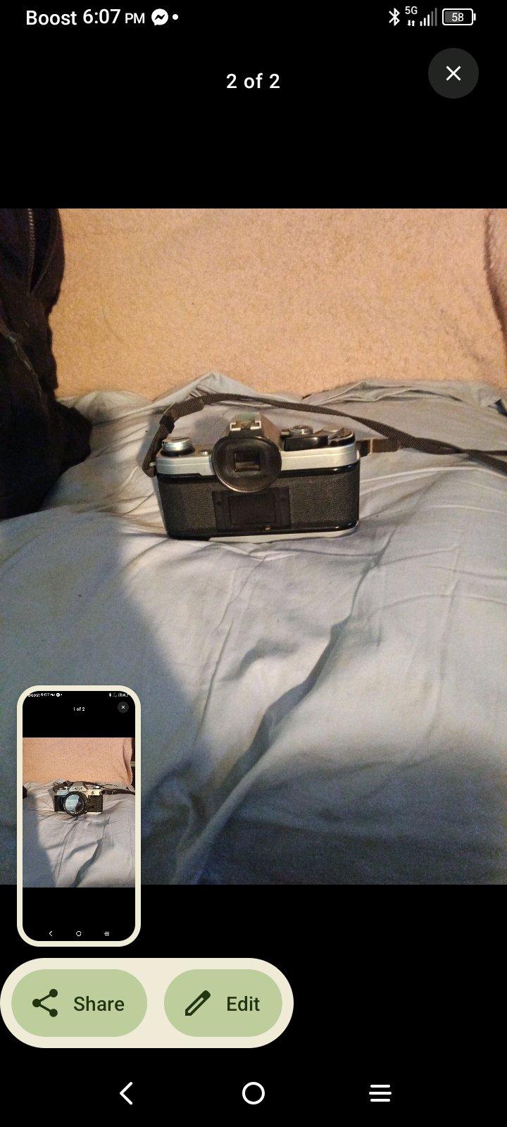 Vintage Canon AE1 35mm SLR Film Camera with FD 50mm f18 Lens